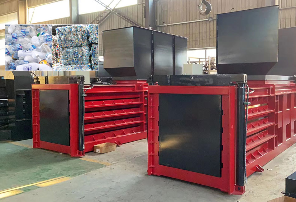 República Dominicana: ENERPAT Máquina enfardadeira de garrafas plásticas com amarração automática instalada